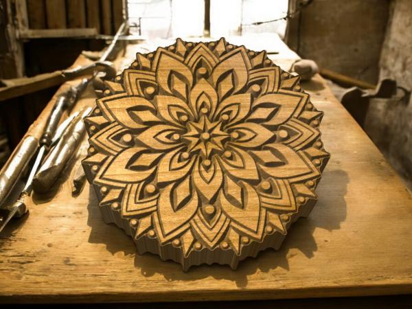 Mandalastempel aus Hartholz Mandalastempel aus Hartholz